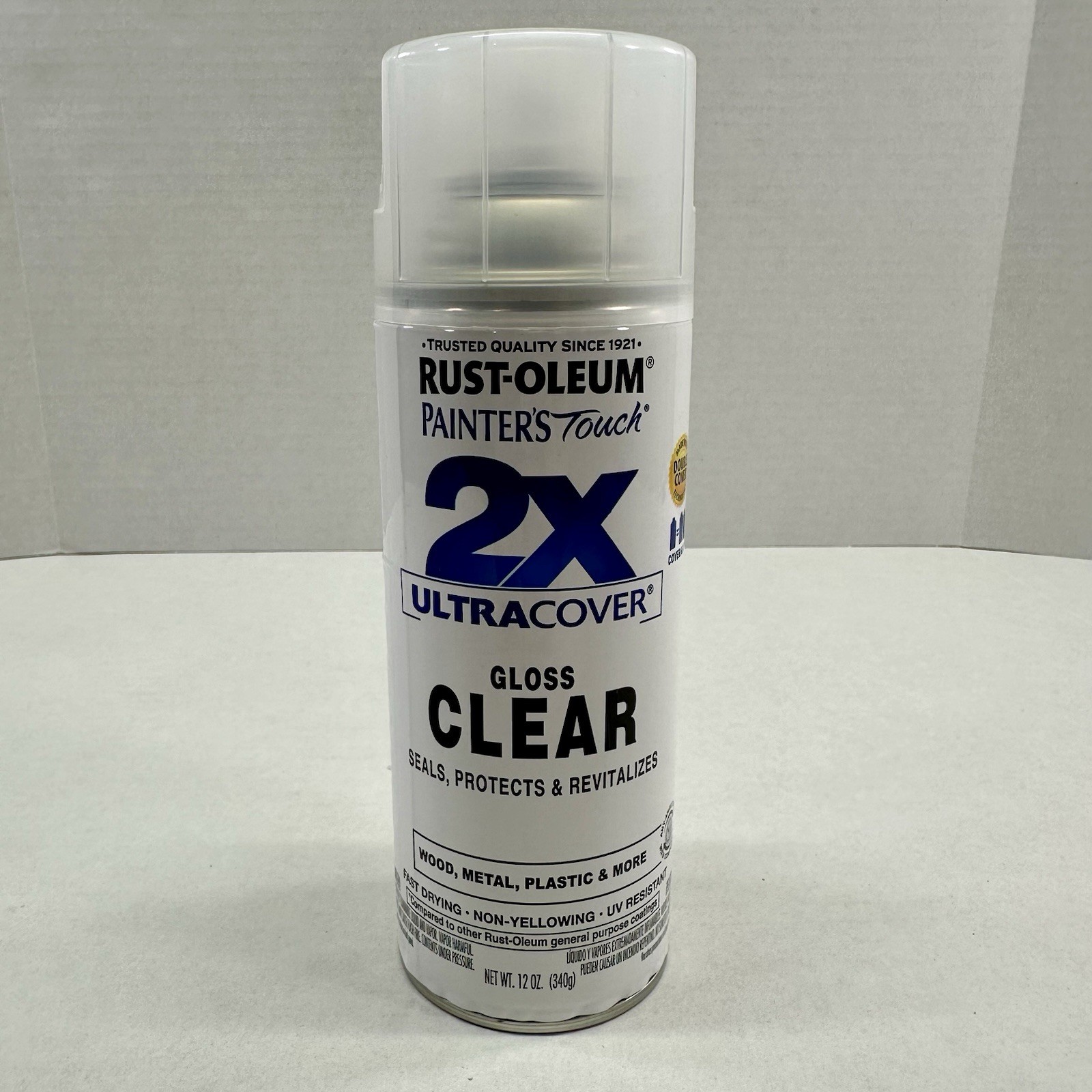 Rust-Oleum Painter’s Touch 2x Ultra Cover 334029 Gloss Clear Spray Paint 12 oz