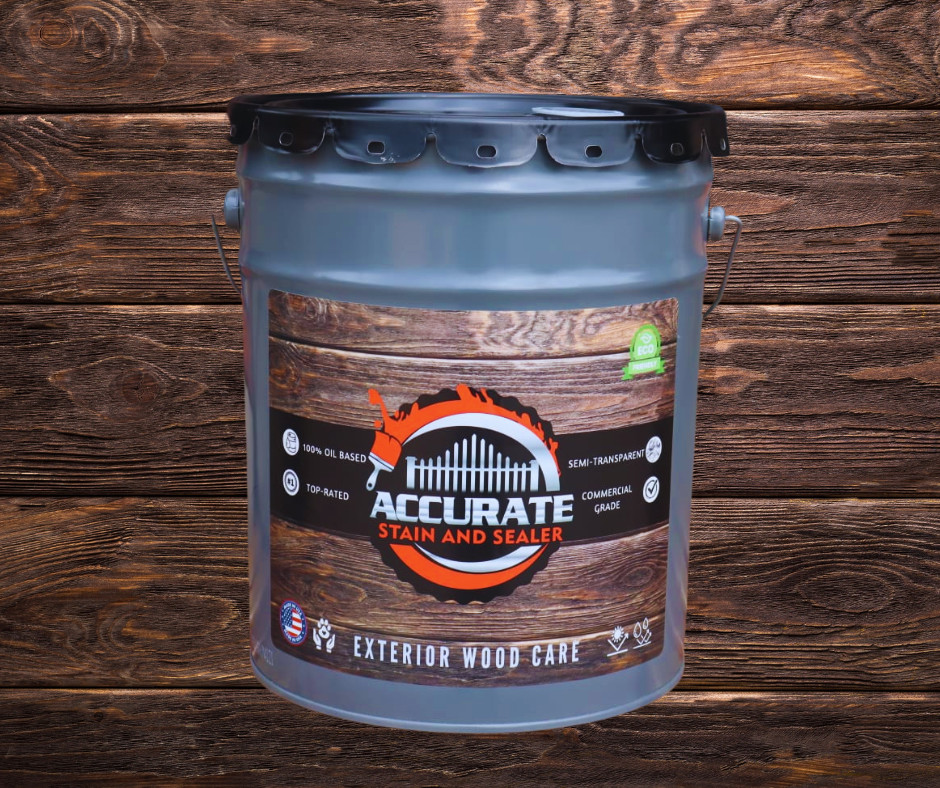Accurate Stain and Sealer – Wood/Fence Stain-Oil based, semi transparent sealer
