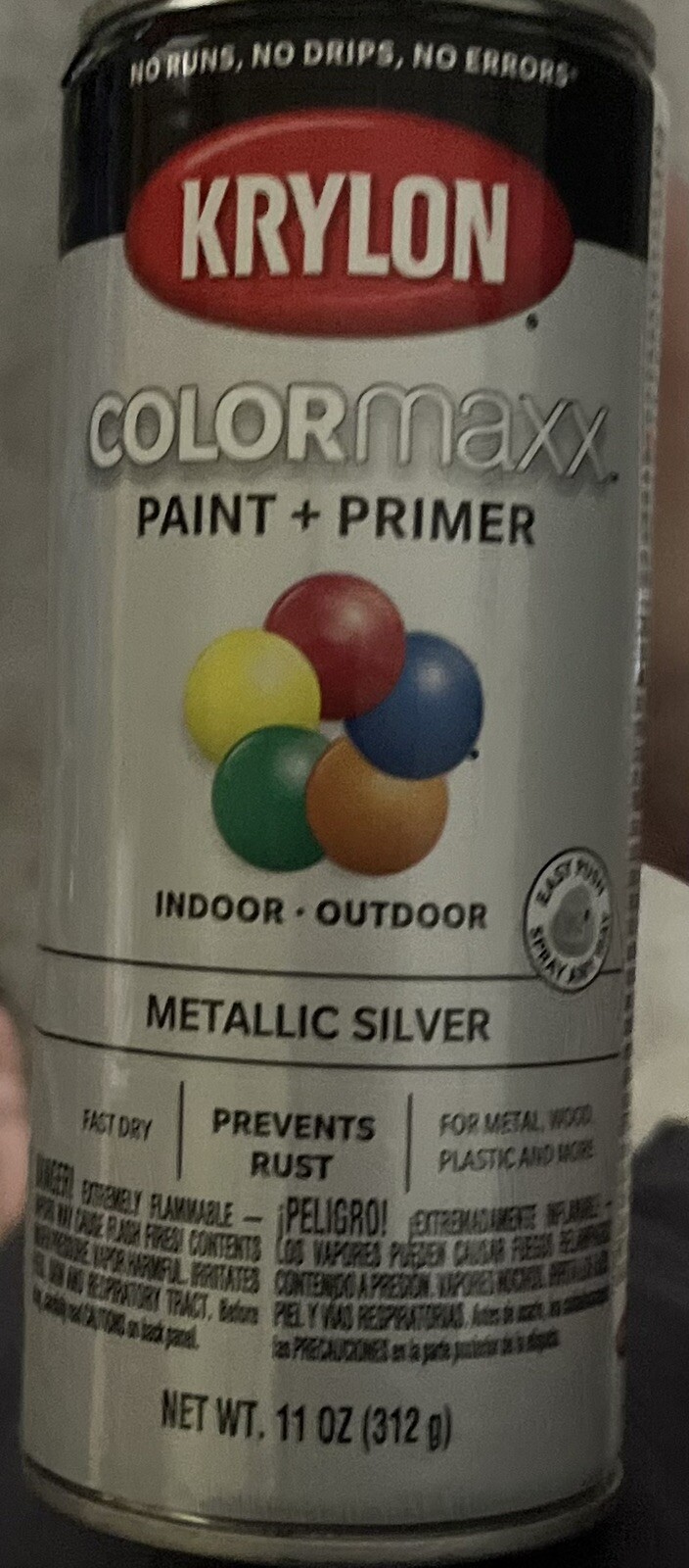 *1 Case ((6) 12oz Cans)K05532007 Colormaxx Spray Paint & Primer In/Outdoor Use