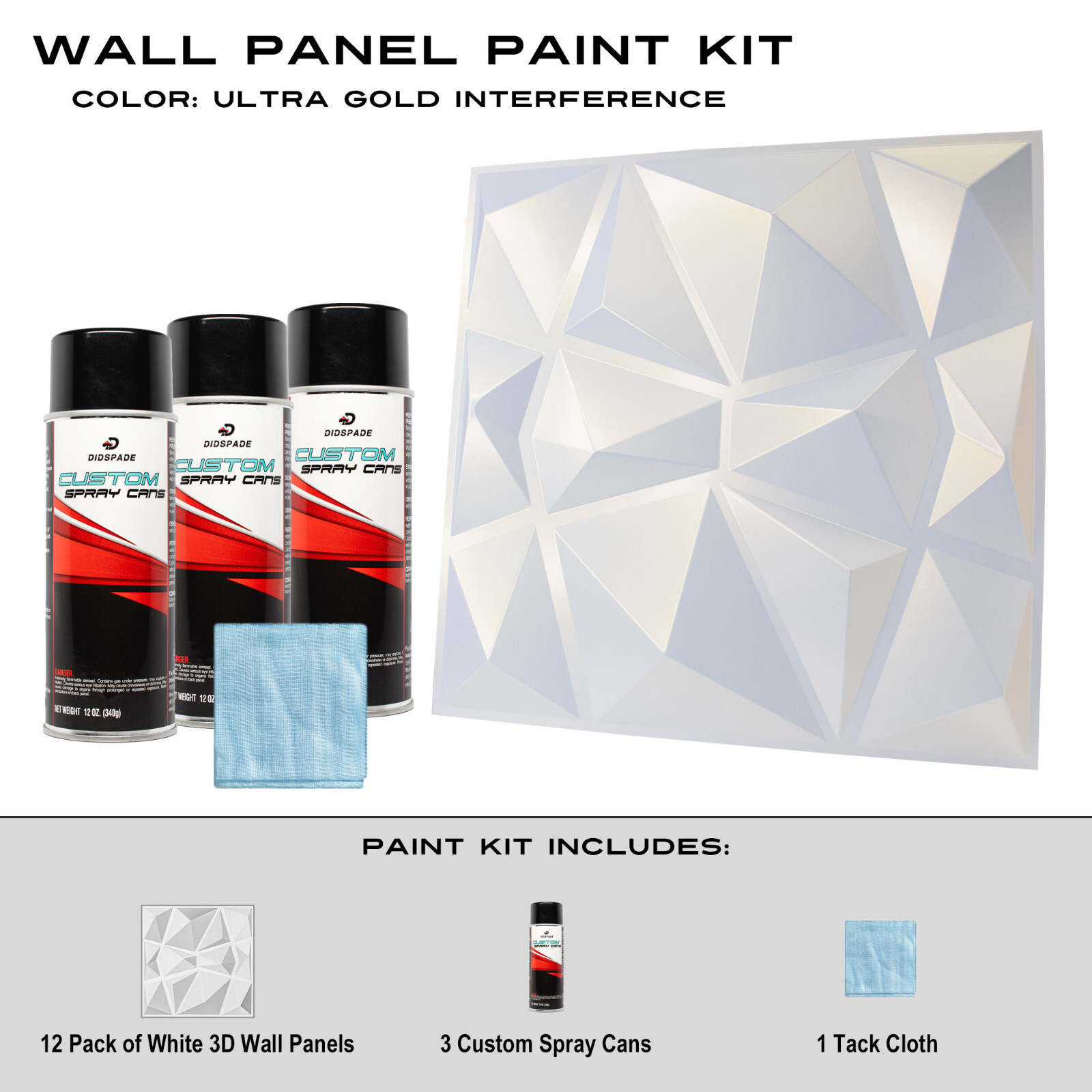 Ultra Gold Interference White Wall Panel Paint Kit