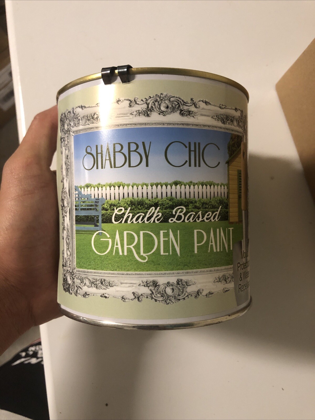Shabby Chic Garden Paint: 1 Liter – China Blue – Chalk Based Furniture Paint