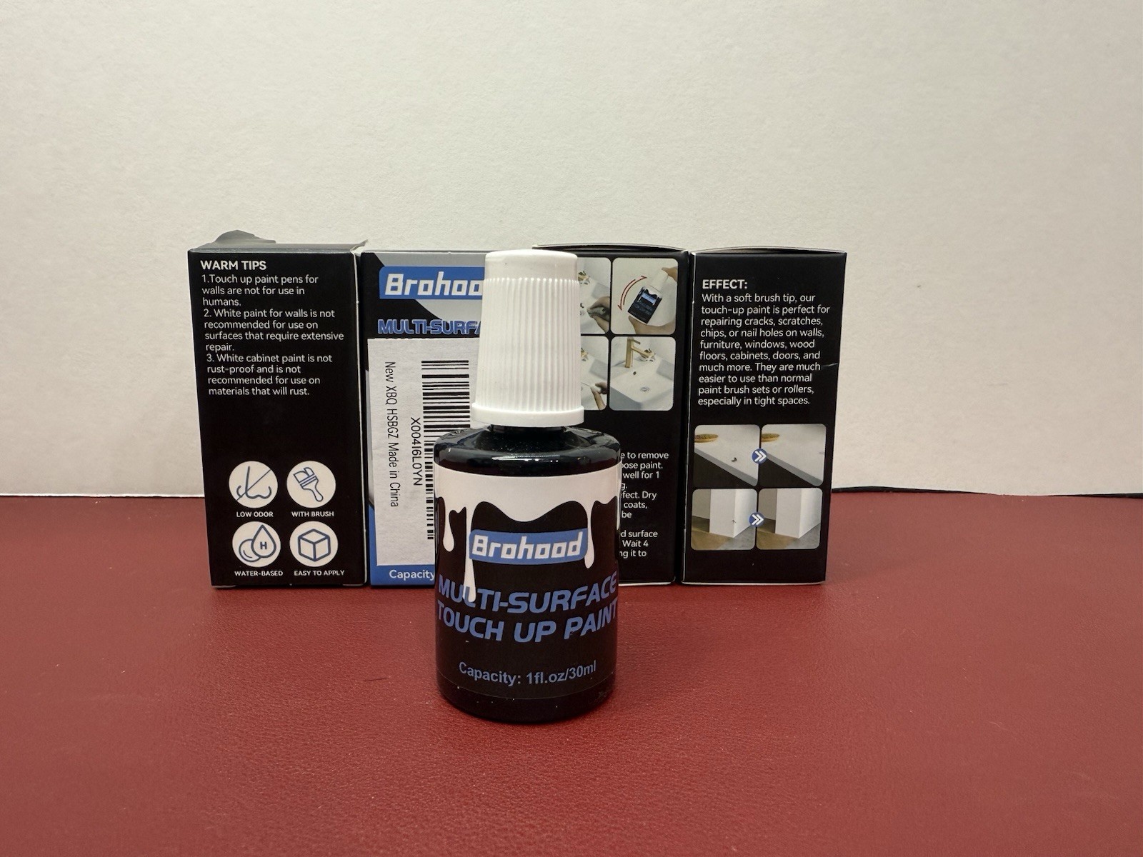 Brohood White Touch up Paint,( X4) Appliance,Kitchen, Bathtub Paints for Wall.