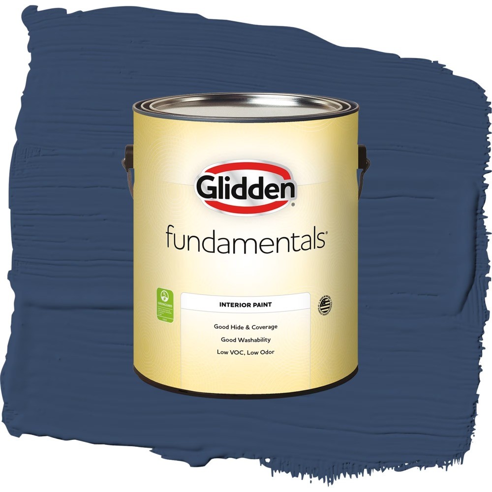 Fundamentals Annapolis Blue Flat Interior Paint, 1 Gallon