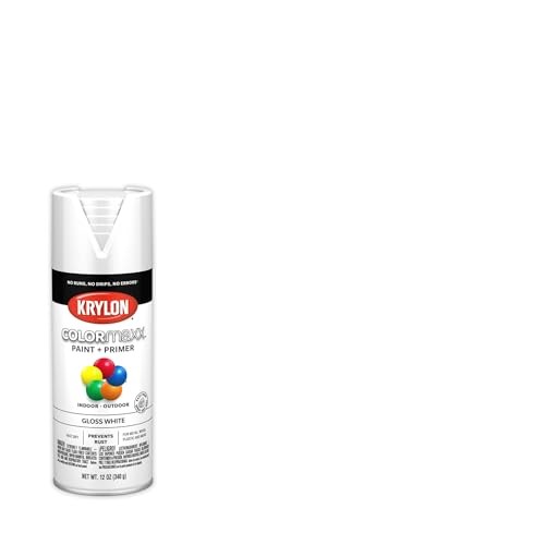 K05545007 COLORmaxx Spray Paint and Primer 12 Ounce (Pack of 1) White Gloss