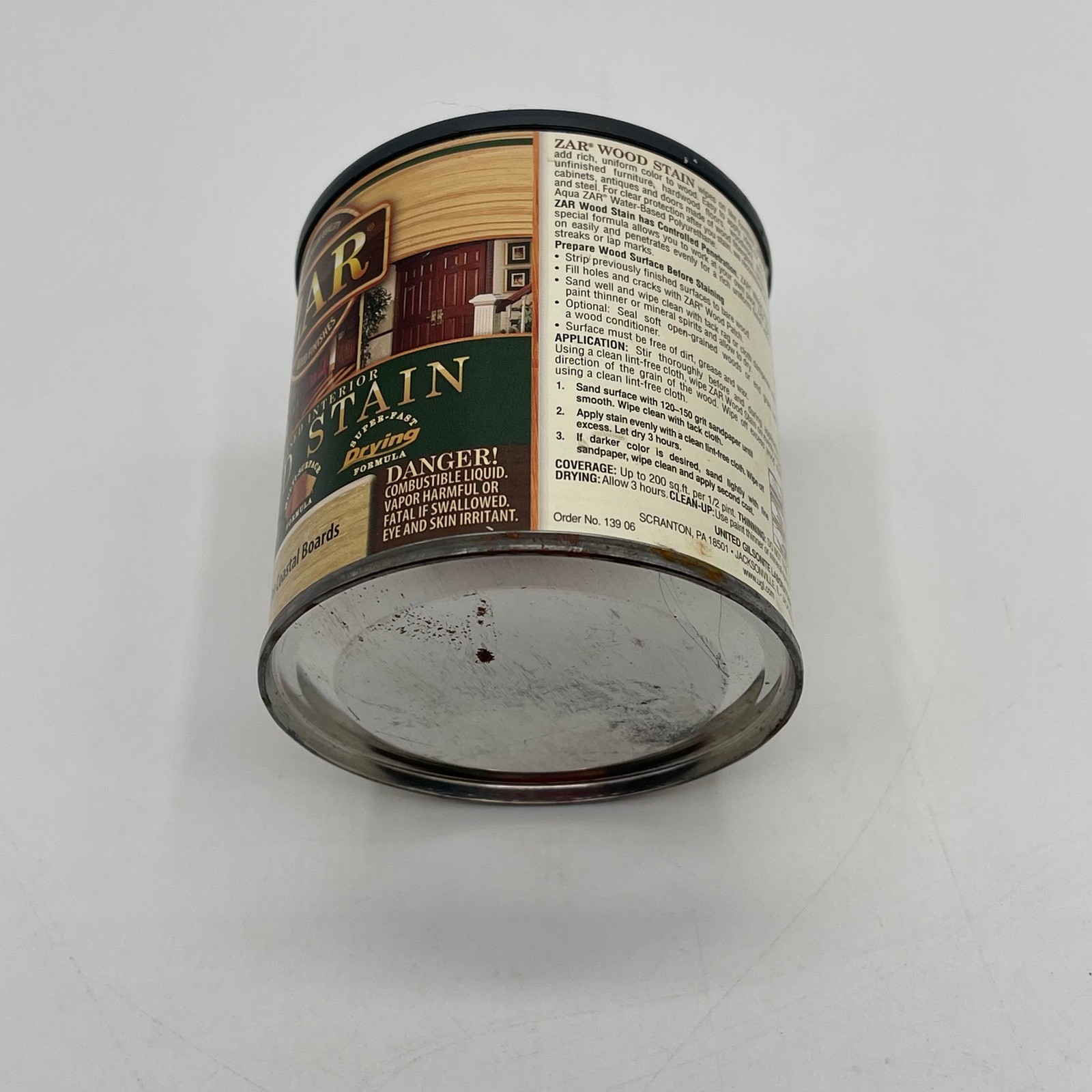 ZAR Oil-Based Interior Wood Stain 139 Coastal Boards Half Pint 236mL Interior