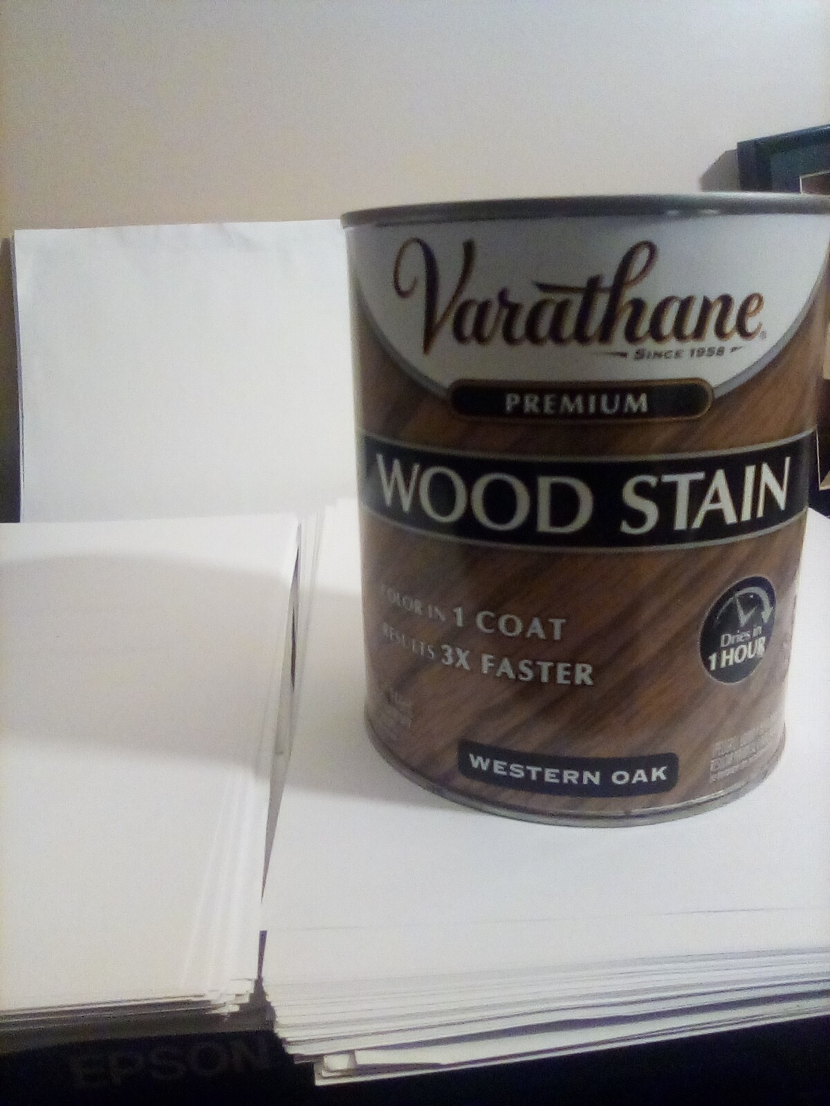 Varathane Fast Drying Oil-Based Wood Stain WESTERN OAK 1 Quart FREE SHIPPING