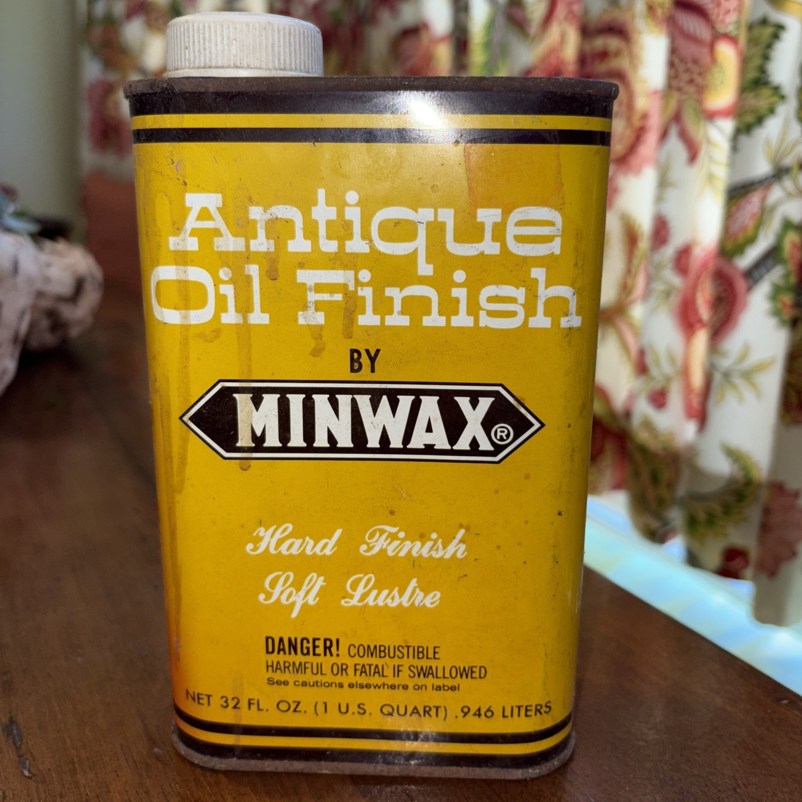 Minwax Antique Oil Finish QUART 32 oz Hard Finish Soft Luster Preowned PLZ READ