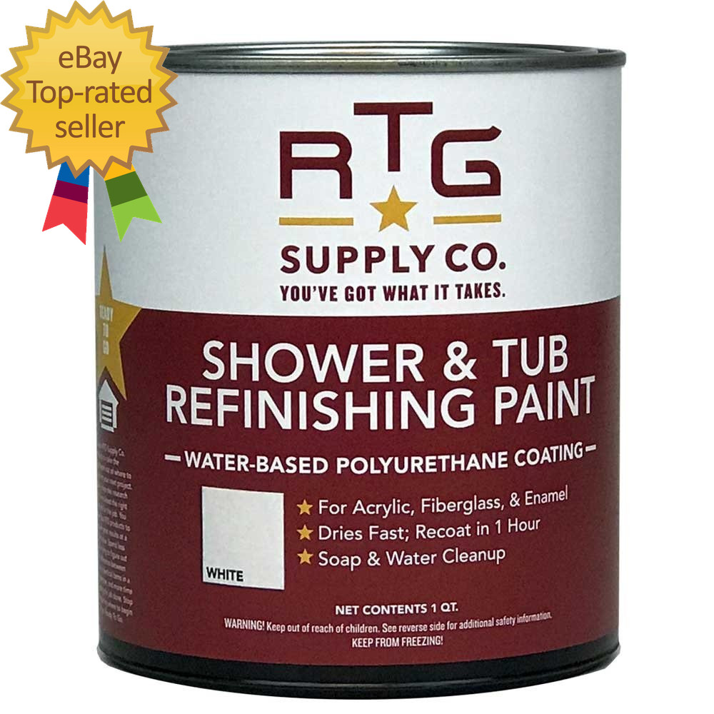 Shower & Tub Refinishing Paint (White) easy to use and handle