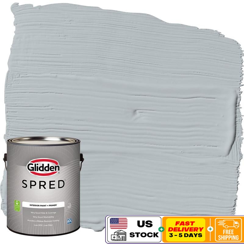 Interior Wall Paint Low VOC Washable Mildew Resistant Primer All in One Gray New