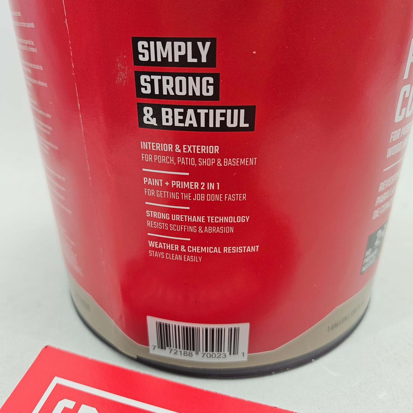 Craftsman Semi-Transparent Wood Stain and Sealer Premium Beige Satin 128-Fl Oz