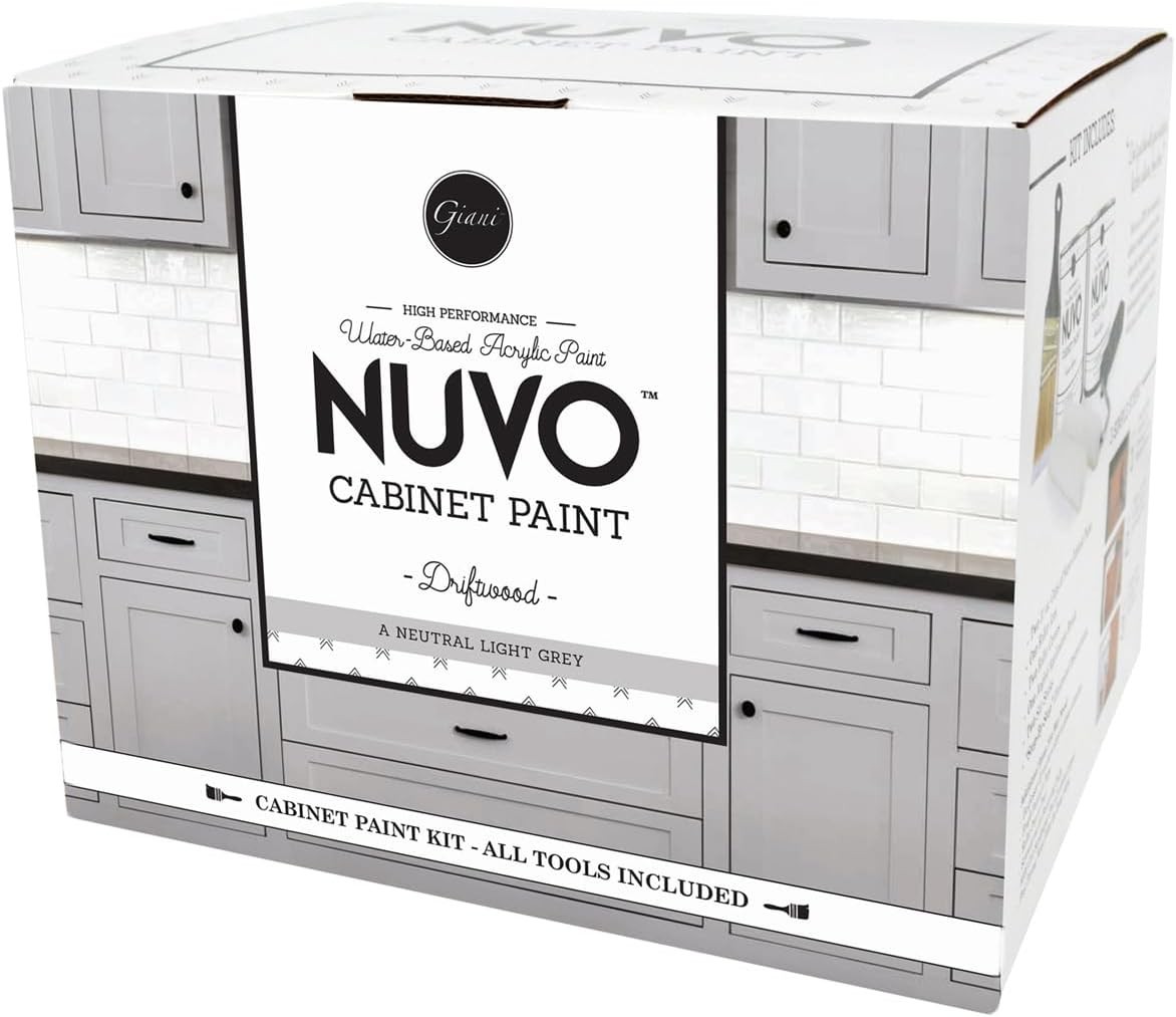 Effortless Cabinet Transformation with Nuvo Driftwood Paint Kit – Safe & Stylish