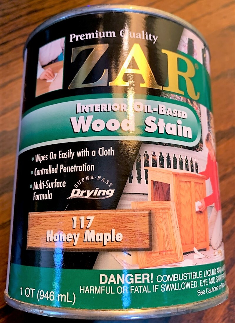Zar Interior Stain, 117 HONEY MAPLE, Quart