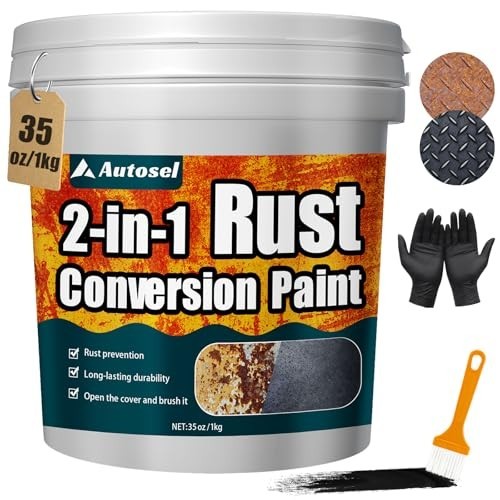 2-in-1 Rust Converter & Metal Primer – Stops Rust, Heat-Resistant Anti-Rust Pain