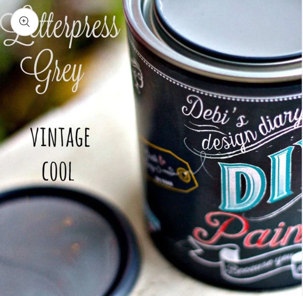 Debi’s Design Diary DIY Paint “Letterpress Grey” 16 fl oz Chalk Paint