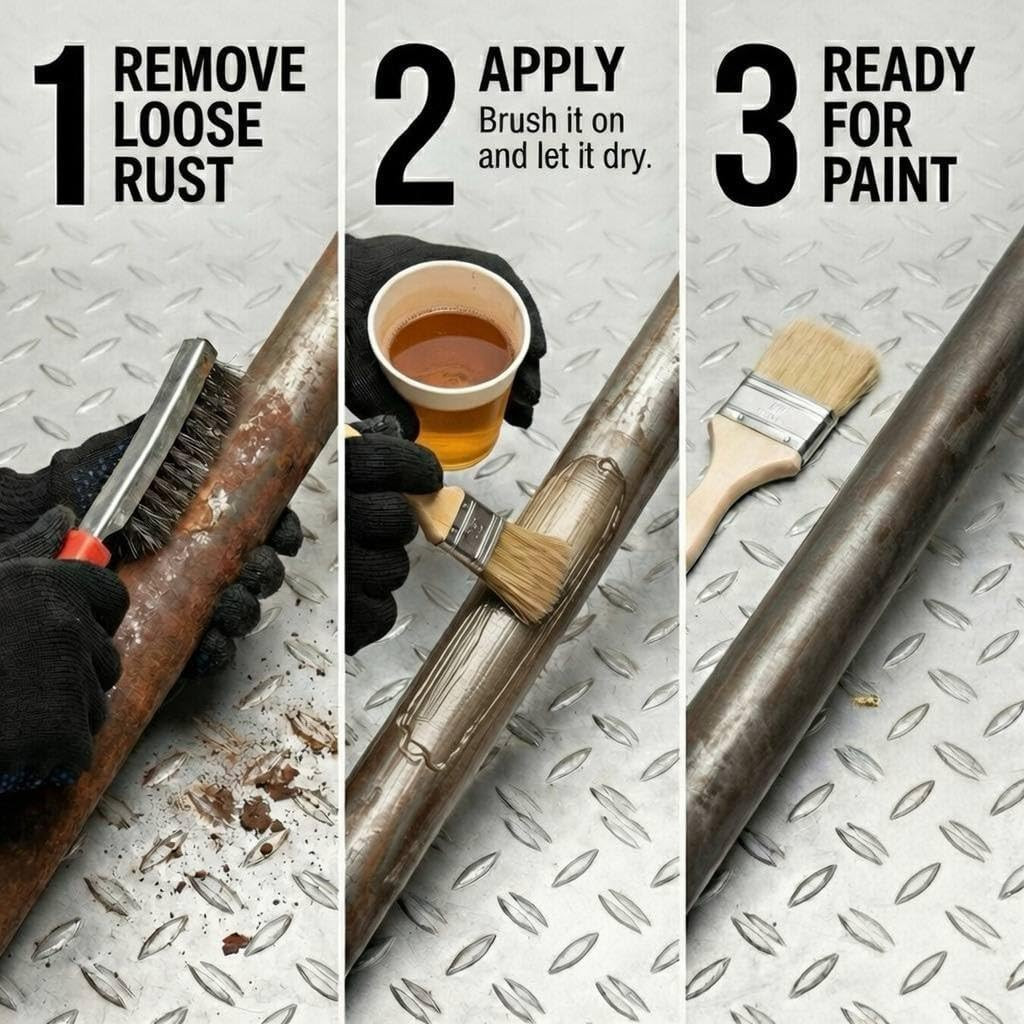 Rust Converter for Metal – Rust Reformer, Rust Neutralizer & Rust Treatment – Pl
