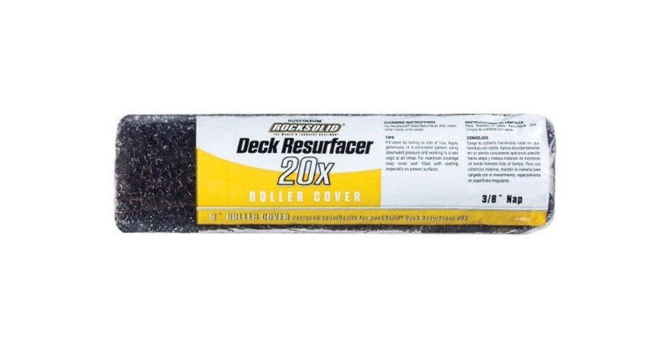 RockSolid 318223 Deck Resurfacer 20X Black Lint Free Paint Roller Cover 9 W in.