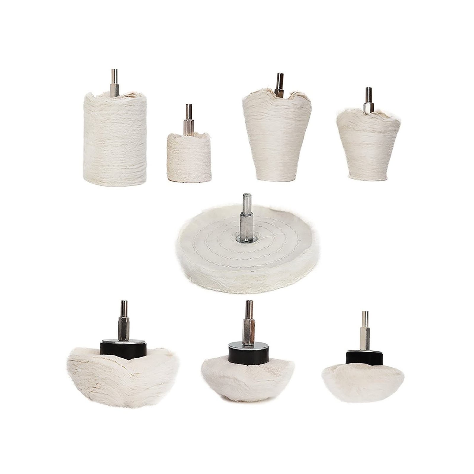 Buffing Wheel for Drill,8 pcs Buffing Pad Polishing Wheel Kits,Whee… Fast Ship