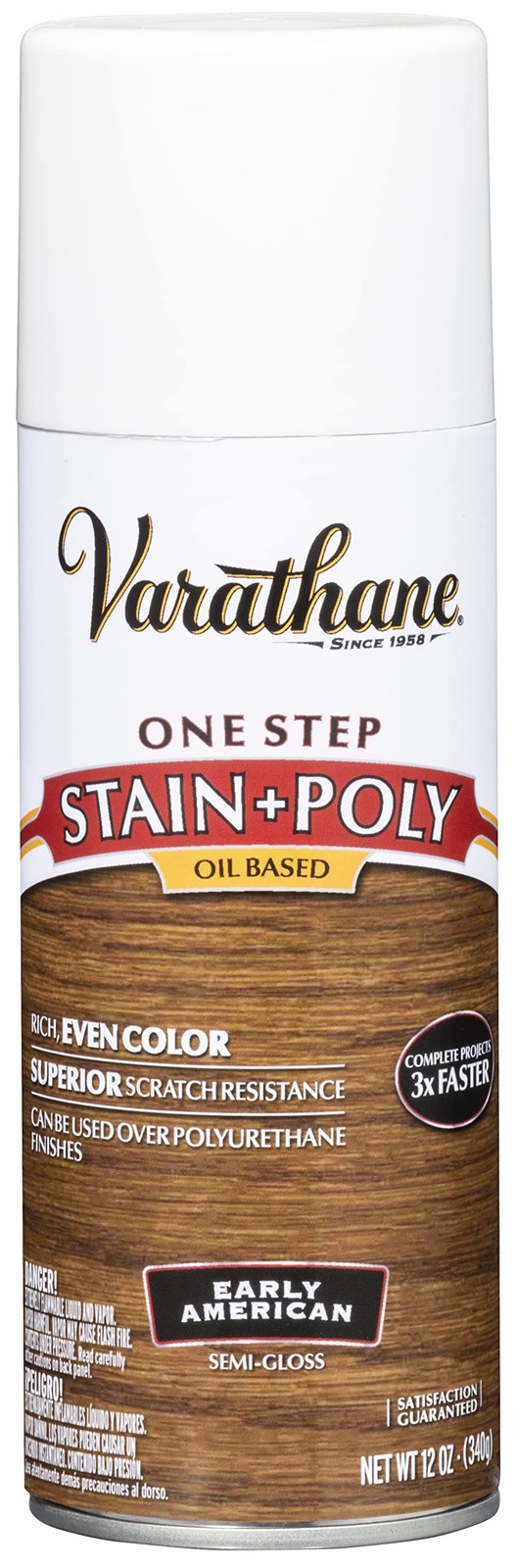 Varathane 12 Ounce Early American Oil Based Stain And Polyurethane Spray