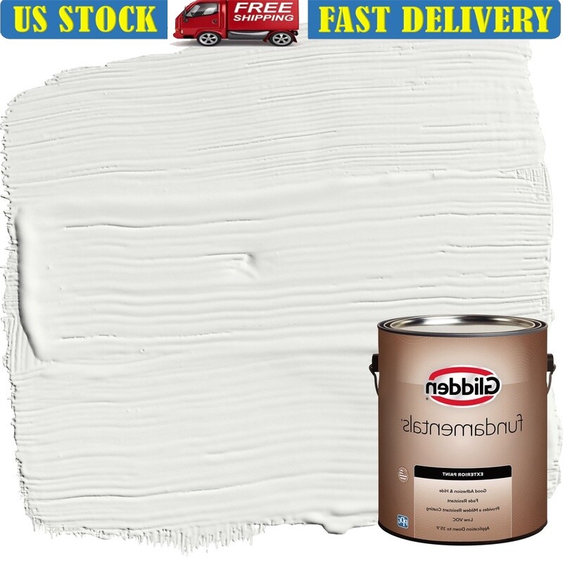 Exterior Paint Low VOC Semi Gloss Mildew Resistant Fast Drying 1 Gallon New