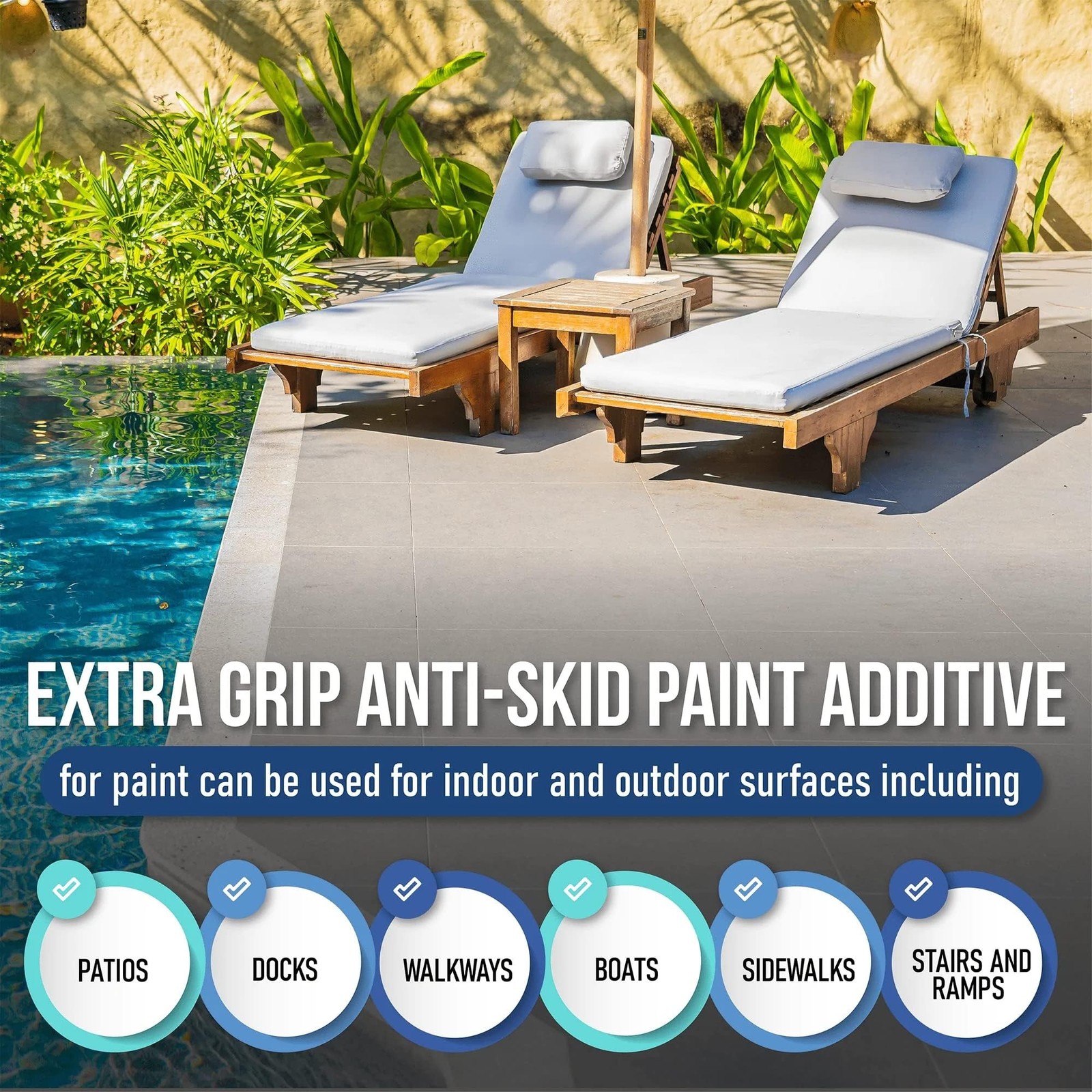 Non-Slip Paint Additive for Color Epoxy, Urethane, & Acrylic Paint – Extra Gr…