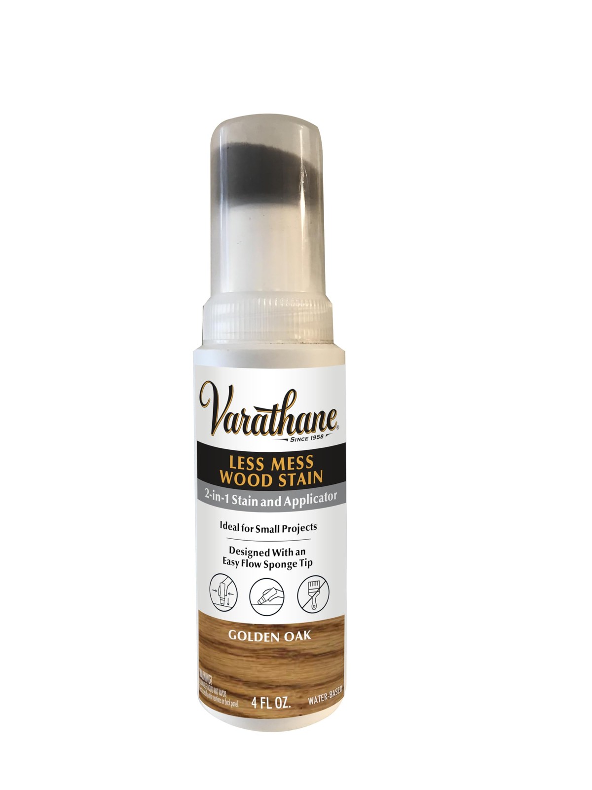 368035 Less Mess Wood Stain and Applicator, 4 oz, Golden Oak