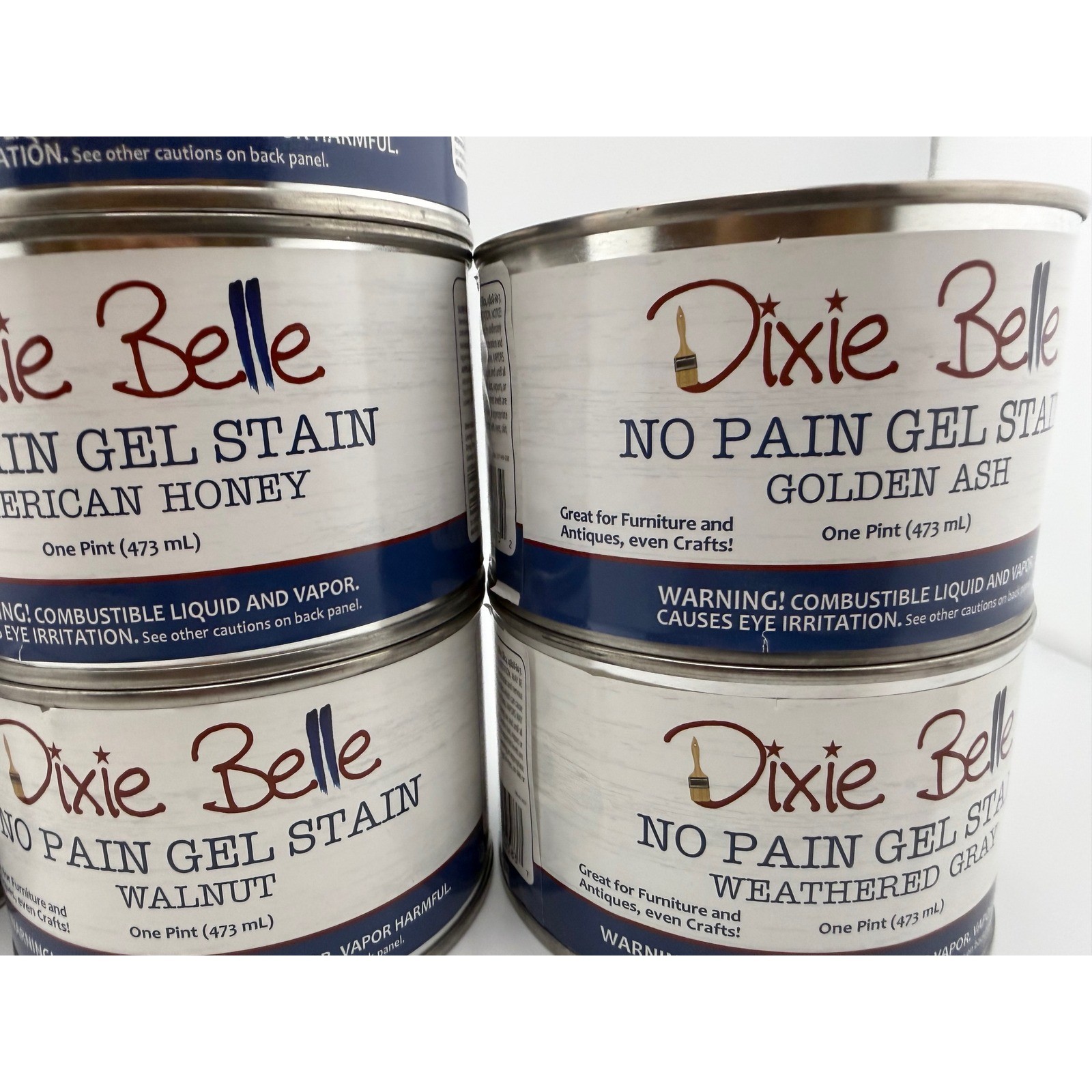 Dixie Belle No Pain Gel Stain 1 Pint 473ml Oil Based Furniture Stain Pick Color