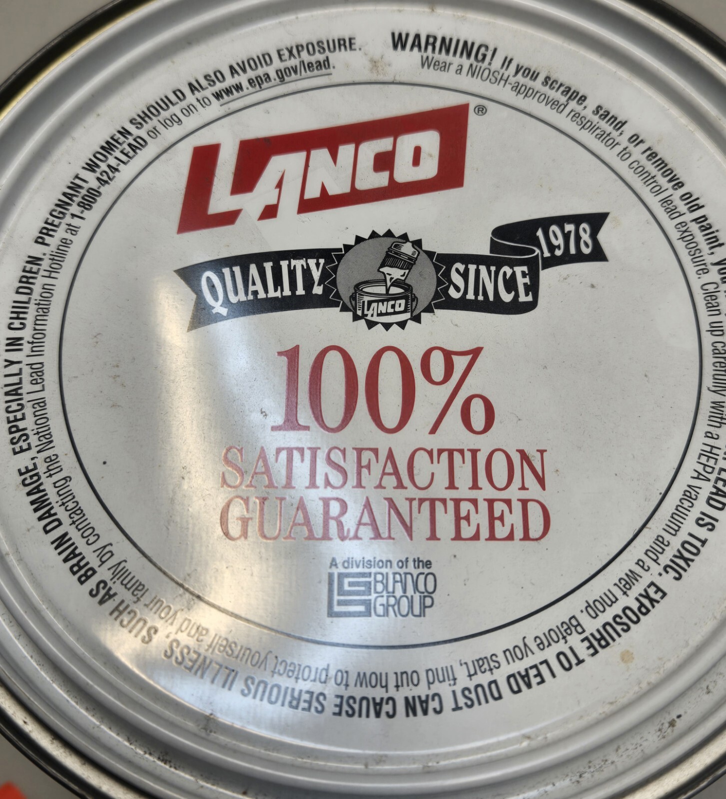Lanco 1 Gallon Polyurethane Varnish. Clear Satin UV Filter. Scratch Resistant