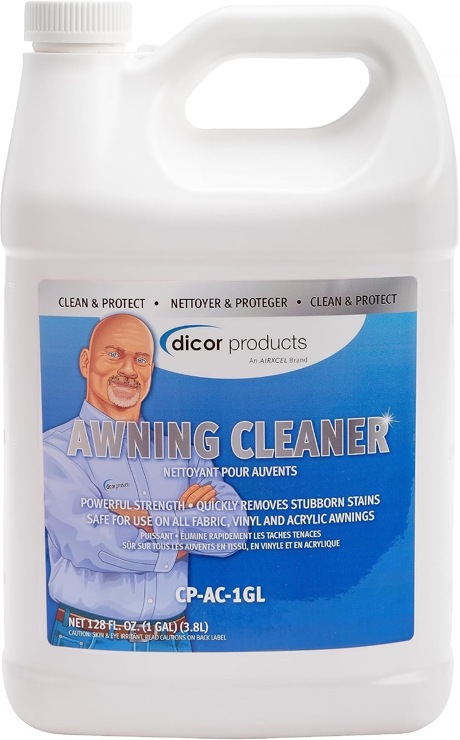 Dicor CP-AC-1GL Powerful RV Awning Cleaner – 1 Gallon, White