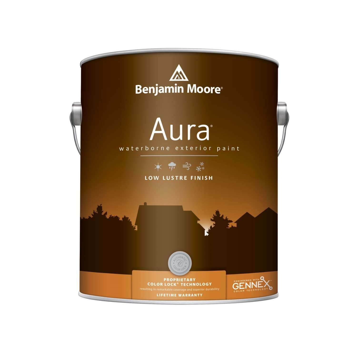 Benjamin Moore Aura Exterior Paint Low Lustre (634) Paint Color Saddle Tan #1124