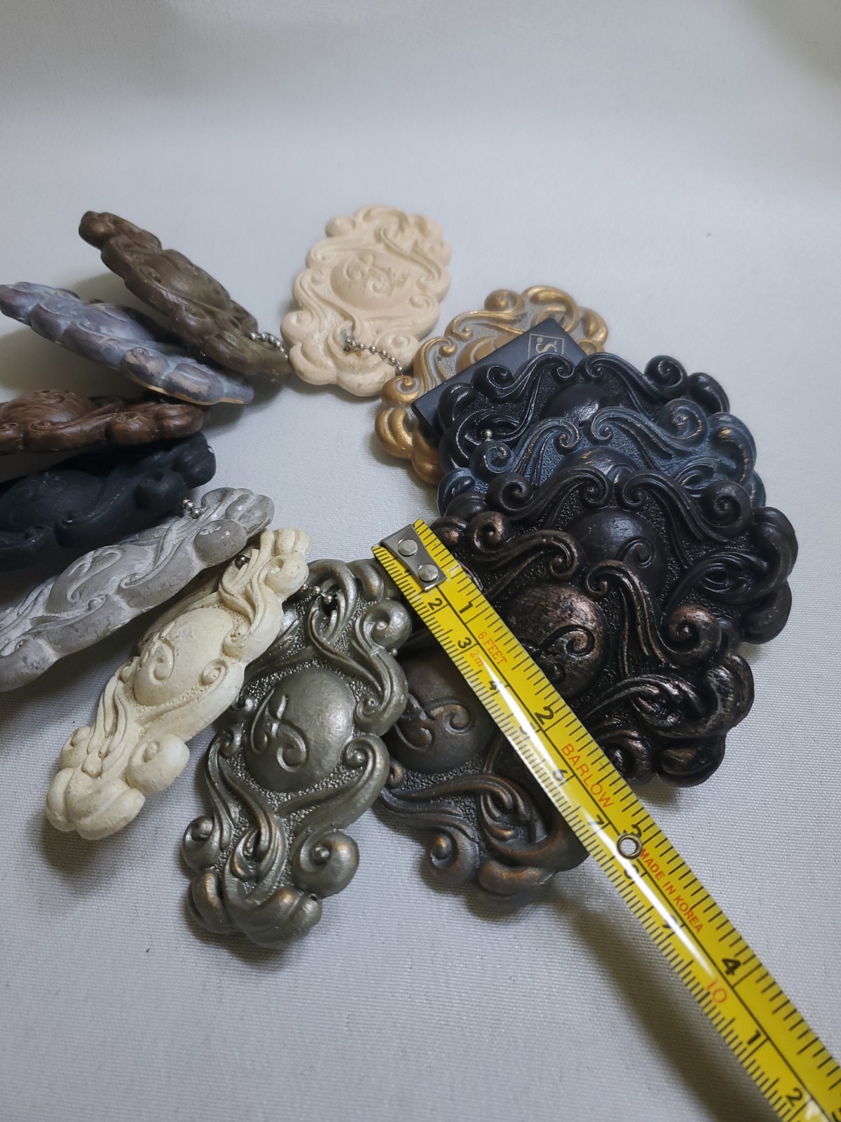 14 Piece Finerstra Wood Finish Samples of Vintage Finishes House Parts