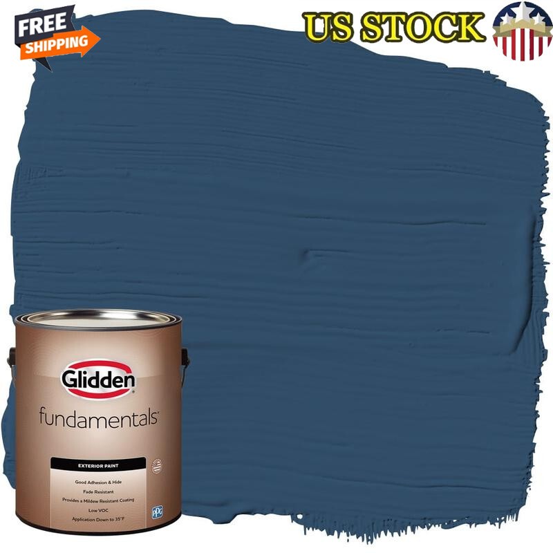 1 Gallon Exterior Paint Low VOC Mildew Resistant Good Adhesion Fade Resistant US