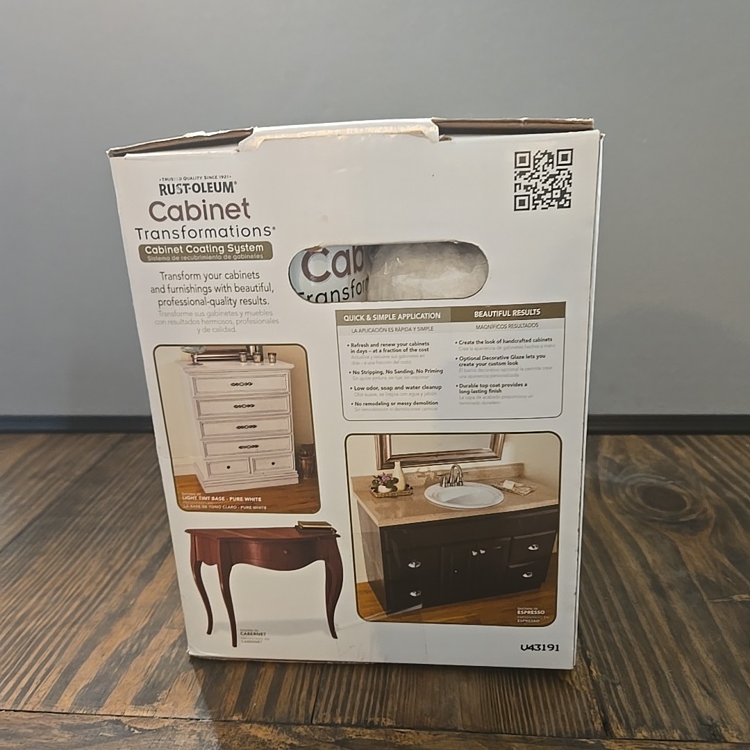 NEW In Box Rust-Oleum Cabinet Transformations Dark Kit 258240 Espresso 100 SQ FT