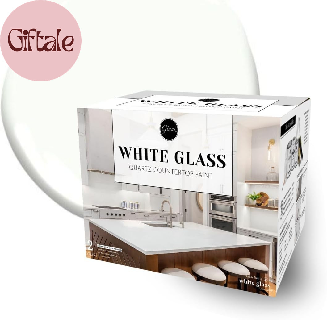 Easy Epoxy Quartz Countertop Paint Kit (White Glass)