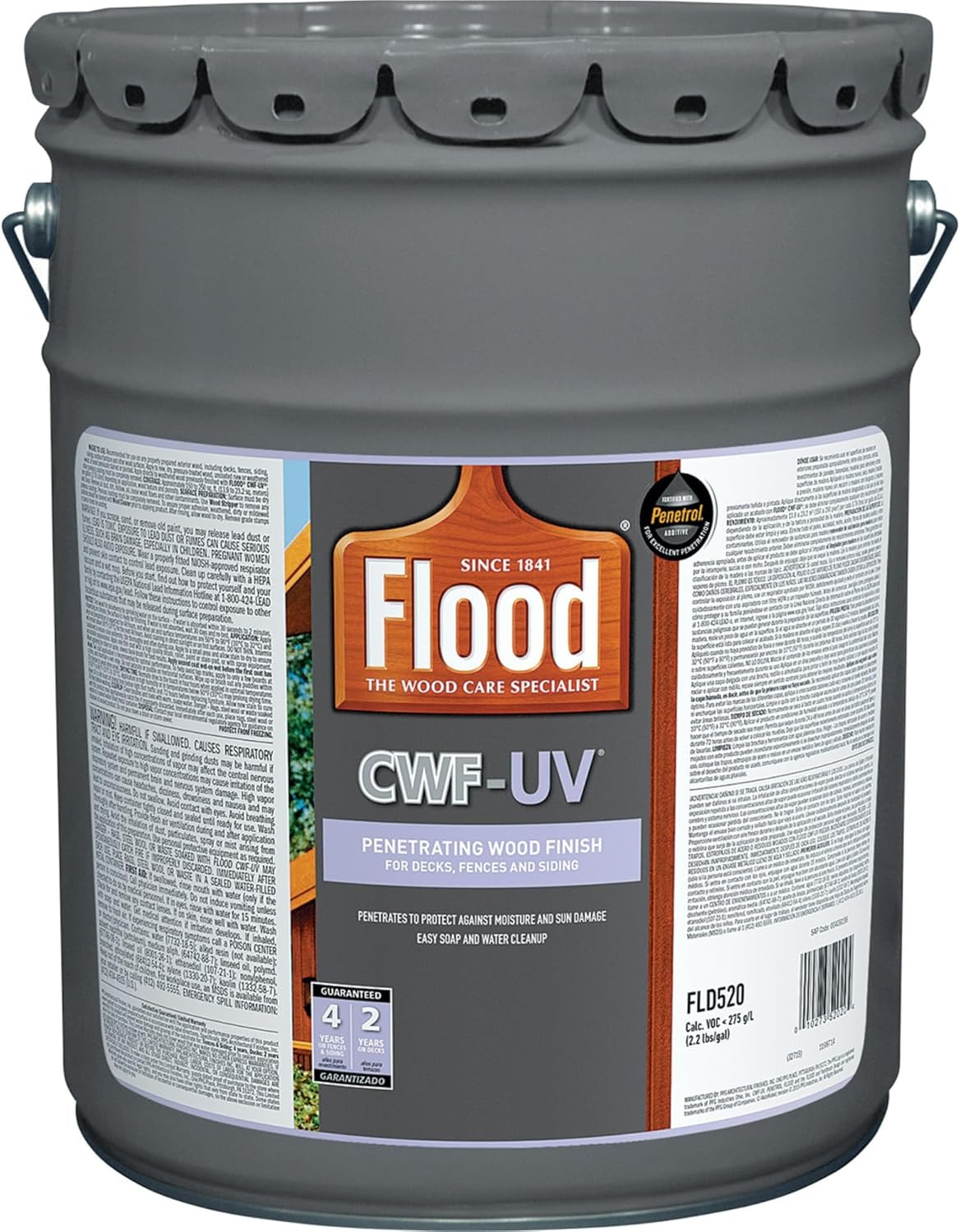Honey Gold 5 Gal. CWF-UV Exterior Wood Stain – Transparent Finish