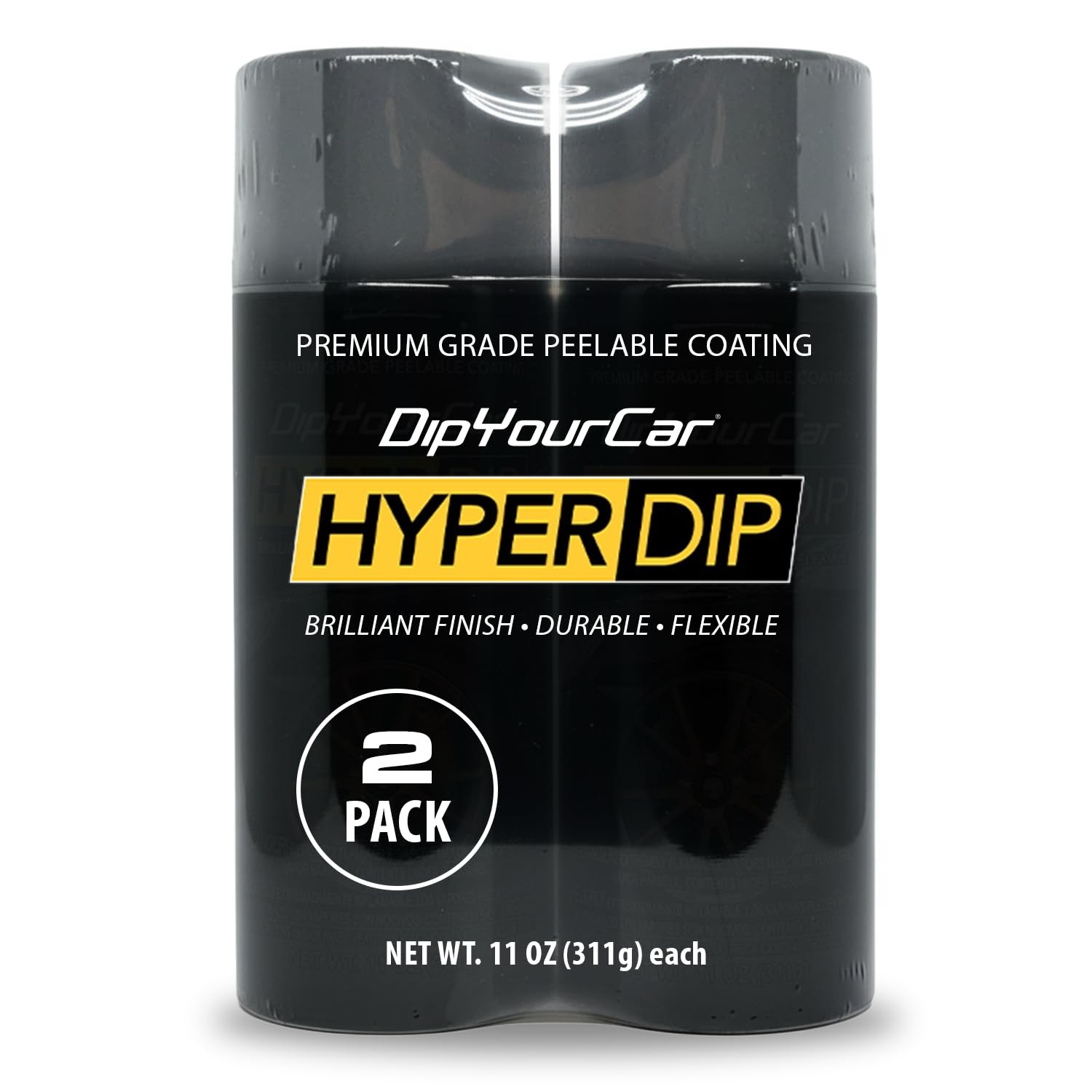 DipYourCar HyperDip Peelable Car Paint – 2-Pack Automotive Spray Paint for Wh…