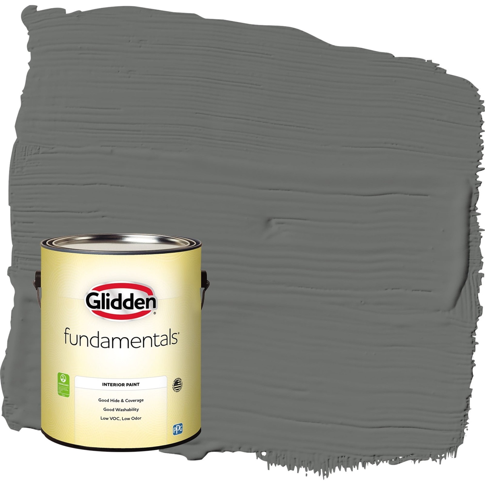 Fundamentals Up in Smoke / Gray Eggshell Interior Paint 1 Gallon