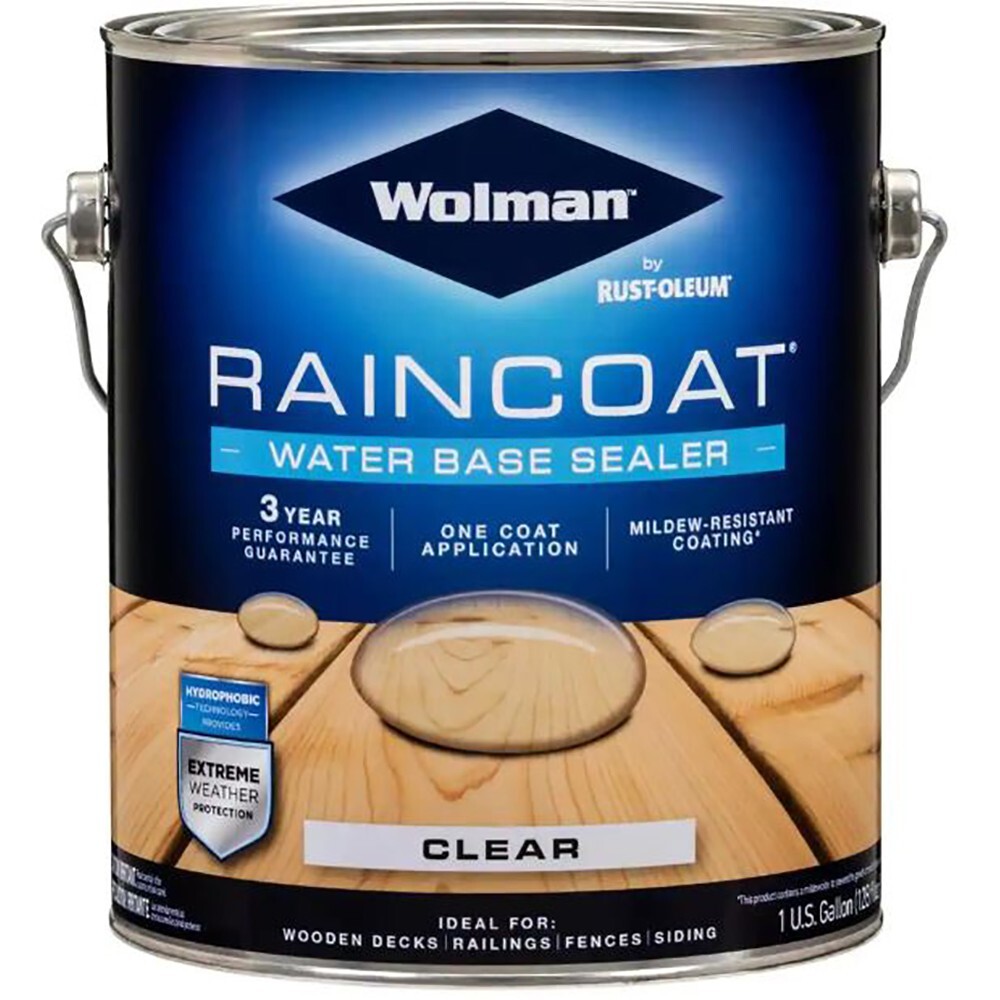 Wolman 288339 RainCoat One Coat Clear Sealer Water-Based gal