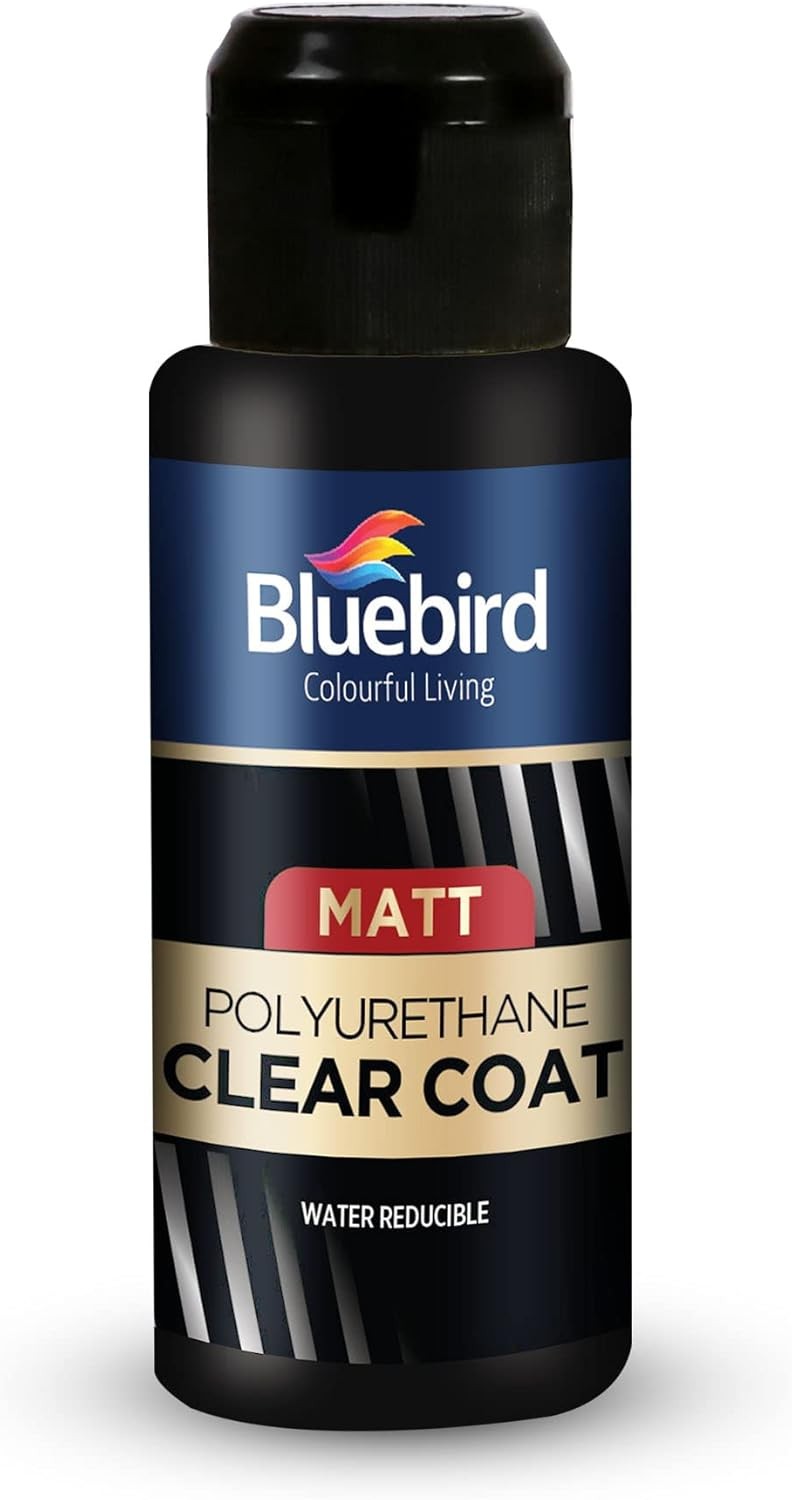 3.4 Fl Oz Polyurethane Clear Coat for Furniture & Paintings, Water-Based Varnish