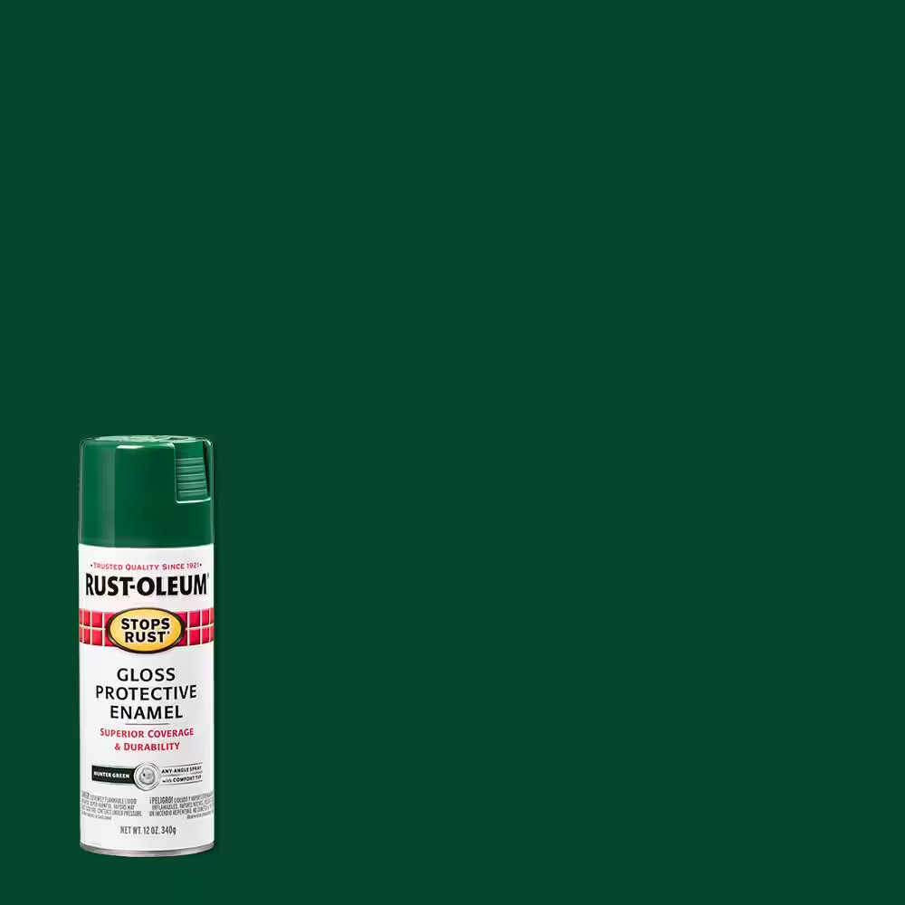 12 Oz. Protective Enamel Gloss Hunter Green Spray Paint