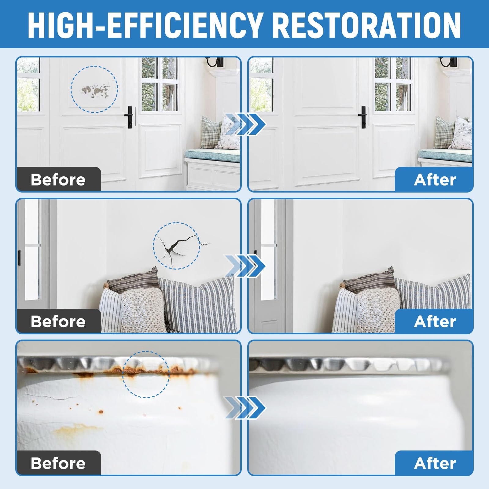White Paint Multi Surface SemiGloss White Touch Up Paint Repair for Metal,Wal…