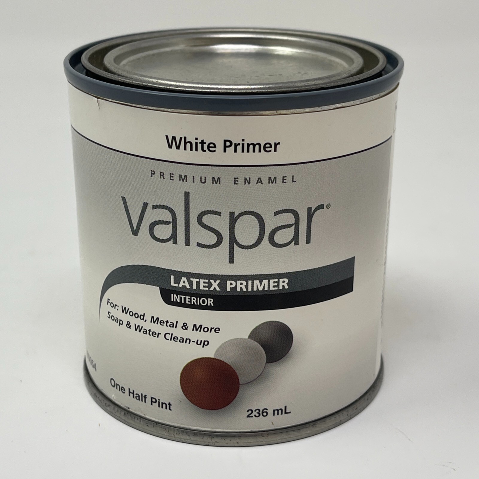 Valspar 65054 Premium Enamel White Latex Primer, Interior 1/2 Pint SHIPS FAST