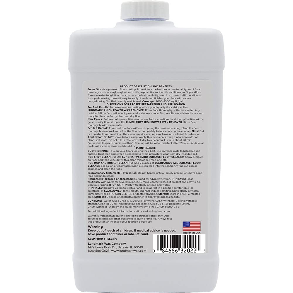 Lundmark Super Gloss Acrylic, Extra Heavy-Duty 1 Count (Pack of 1), No Color