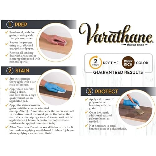 211724H Premium Wood Stain, Quart, Red Mahogany