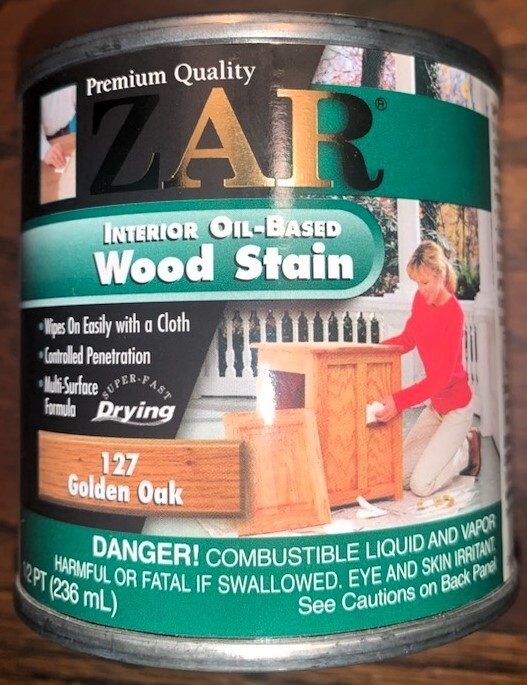 Zar Interior Stain, 127 GOLDEN OAK 1/2 pint