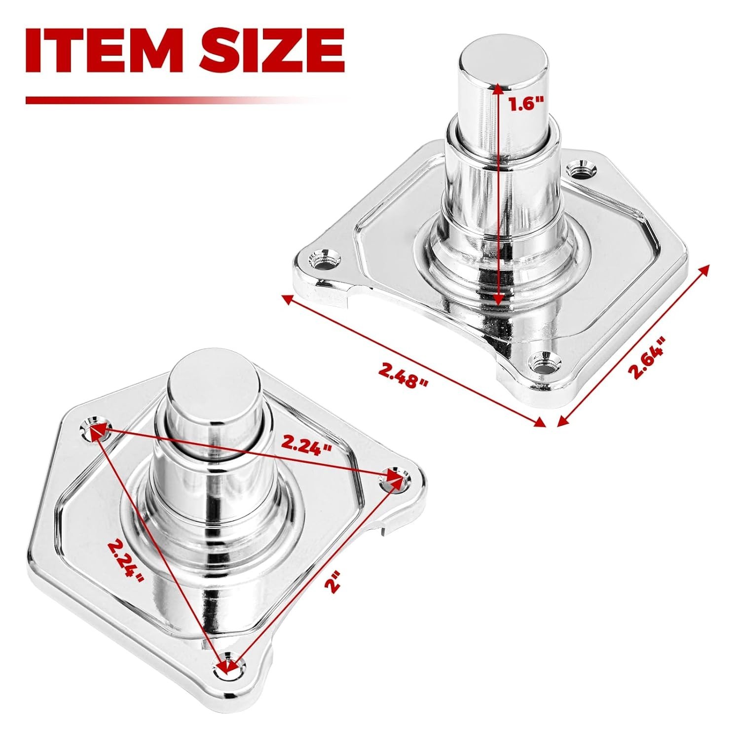 Motorcycle Chrome Starter Push Button 1.2/1.4 k/watt Compatible for Harley 1991-