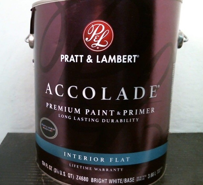 Sherwin Williams Pratt & Lambert Z4680 Accolade Interior Flat, Bright White, FS