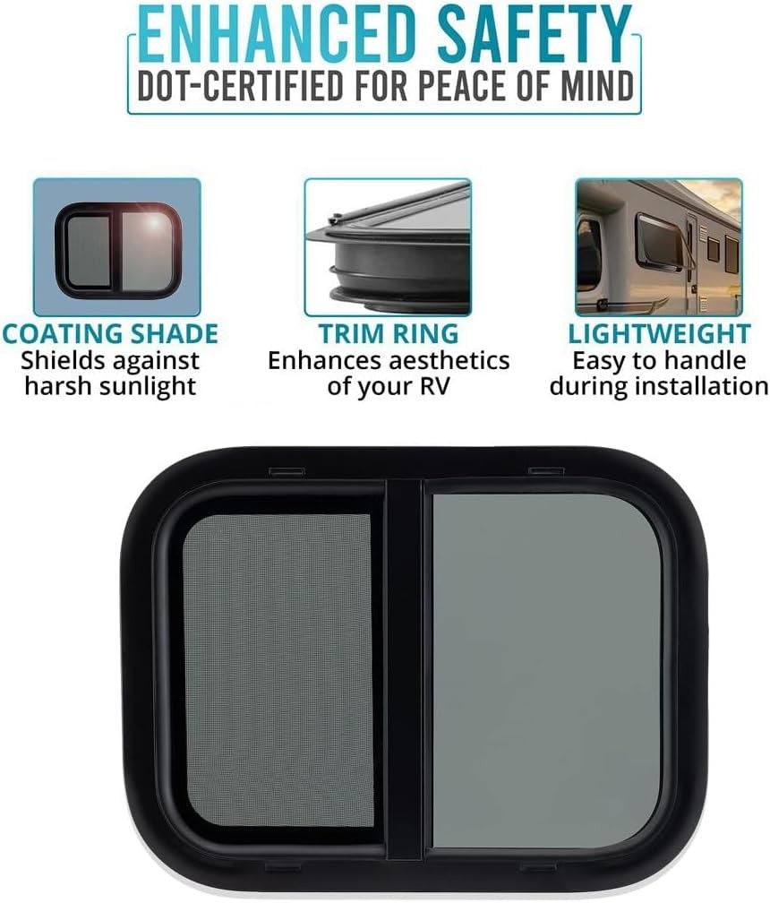 Pro Flex Rv Window Horizontal Slide 20 W X 15 H Thick 5 Mm Tempered