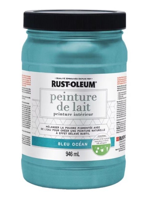 Rust-Oleum Interior Milk Paint – Ocean Blue, 946 ml