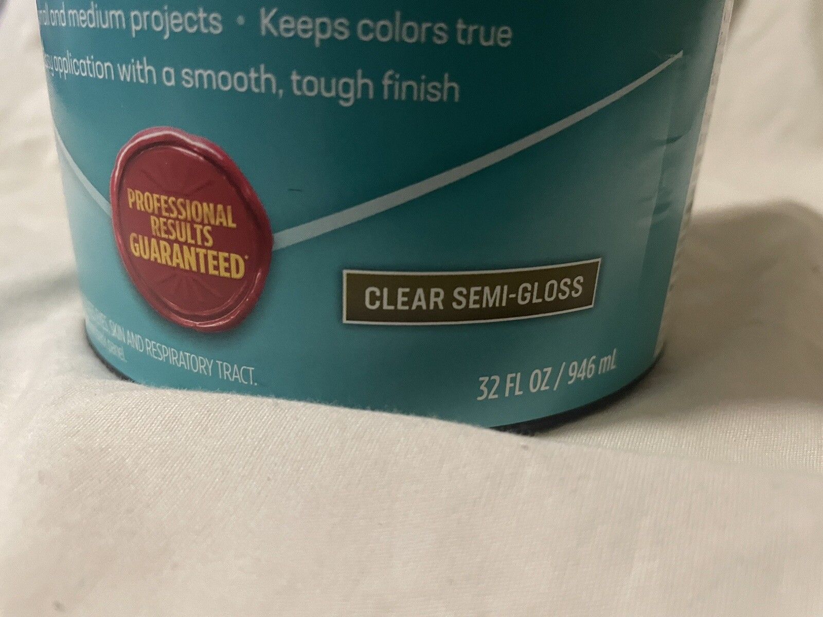 MINWAX POLYCRYLIC Clear Semi-Gloss Crystal Clear Topcoat 1qt (32oz)