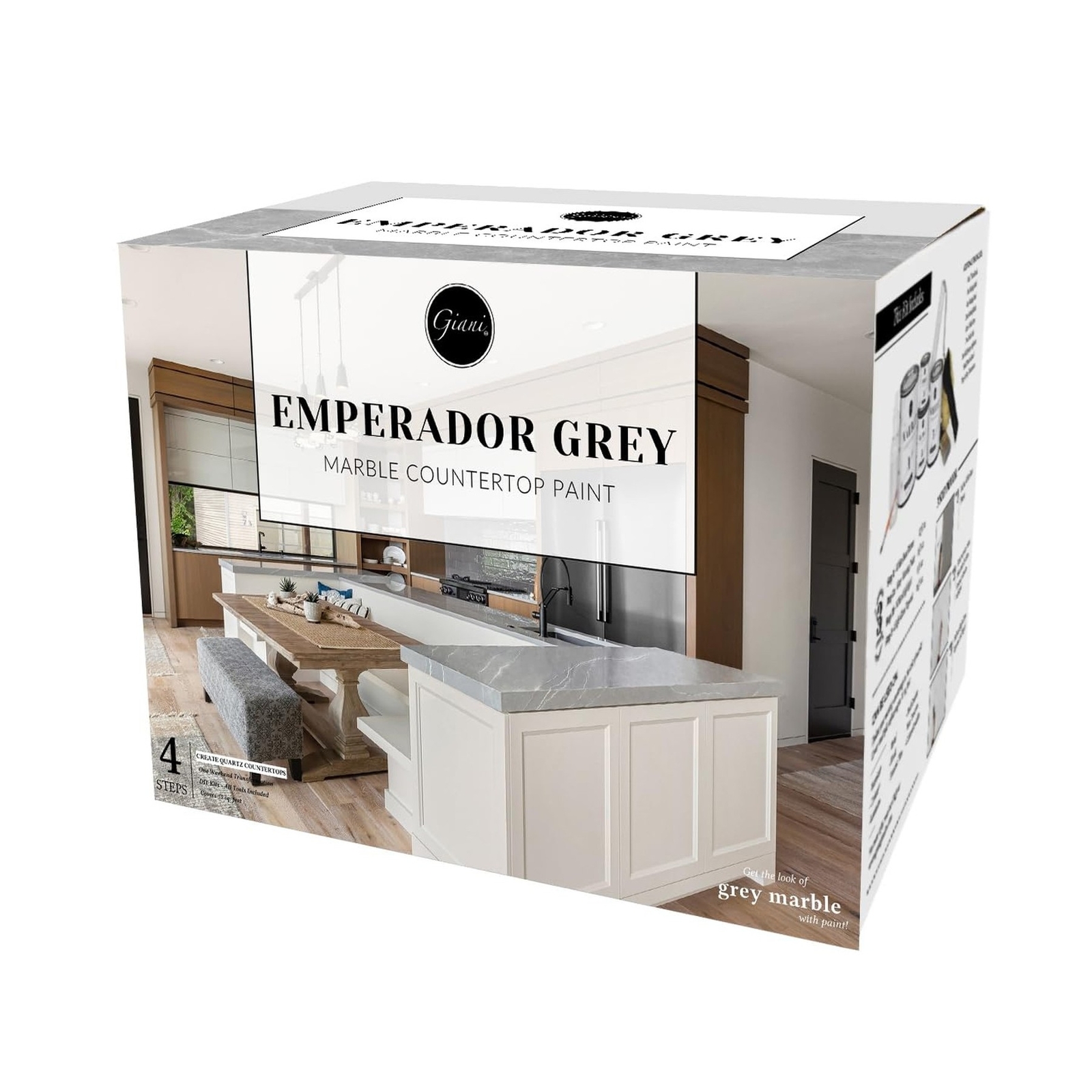 Giani Marble Easy Epoxy Countertop Paint Kit (Emperador Grey)